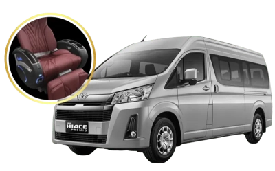 rental mobil Hiace Premio Luxury Class Maakssar Murah