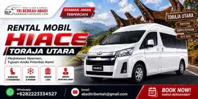 Rental Mobil Hiace Toraja