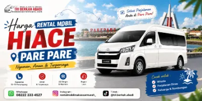 Harga Rental Mobil Hiace Pare Pare Terbaru
