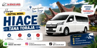Harga Rental Mobil Hiace Tana Toraja untuk Wisata