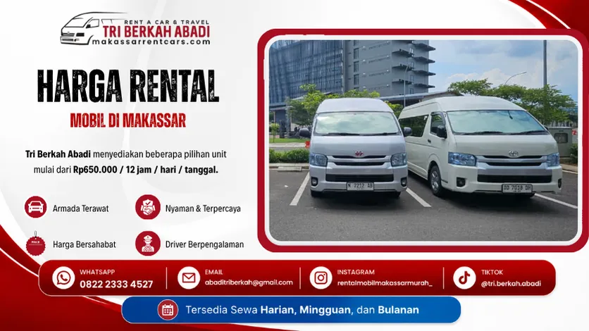 harga rental mobil makassar - tri berkah abadi