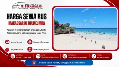 harga sewa bus makassar ke bulukumba - tri berkah abadi