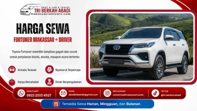 harga sewa fortuner makassar dengan driver - tri berkah abadi