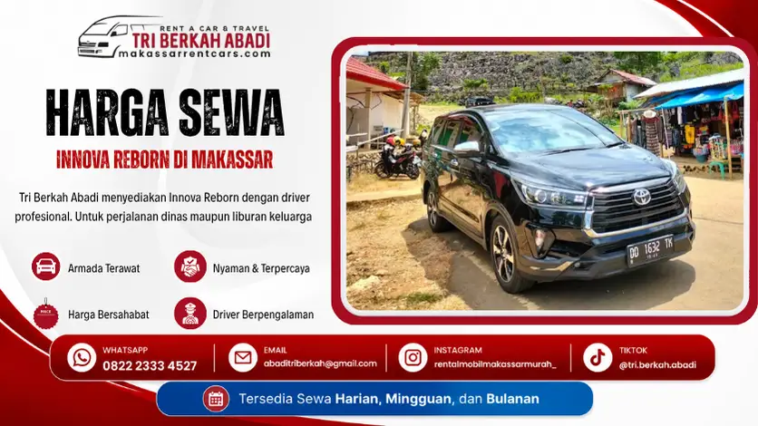 harga sewa innova reborn makassar - tri berkah abadi