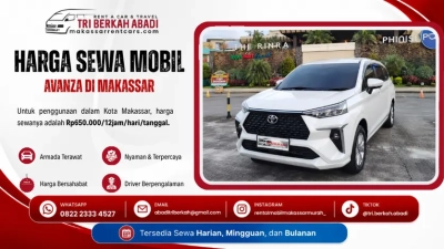 harga sewa mobil avanza di makassar - tri berkah abadi