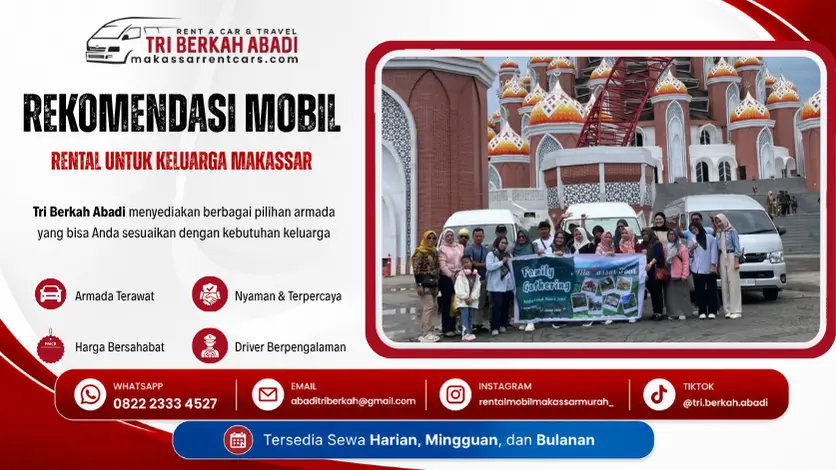 rekomendasi rental mobil keluarga makassar - tri berkah abadi