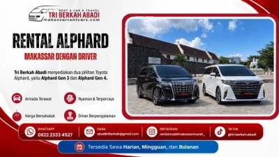 rental alphard makassar dengan driver tri berkah abadi