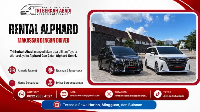 rental alphard makassar dengan driver tri berkah abadi