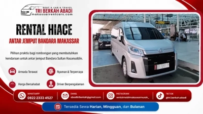 rental hiace antar jemput bandara makassar