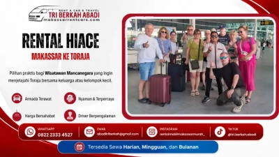 rental hiace makassar-toraja untuk wisatawan mancanegara