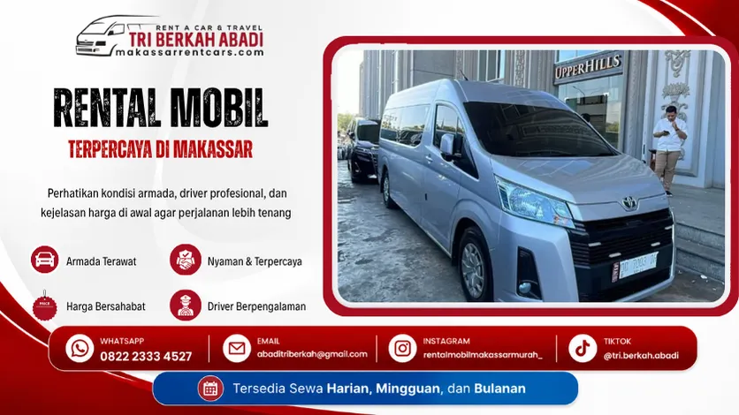 rental mobil makassar terpercaya tri berkah abadi