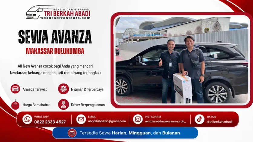 sewa avanza makassar bulukumba - tri berkah abadi