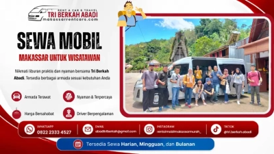 sewa mobil makassar untuk wisatawan - tri berkah abadi