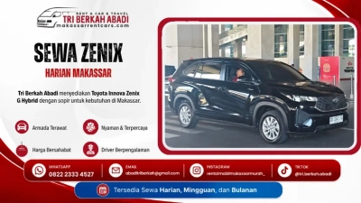 sewa zenix harian makassar - tri berkah abadi