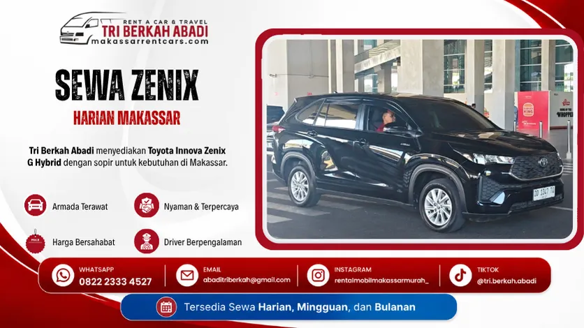 sewa zenix harian makassar - tri berkah abadi