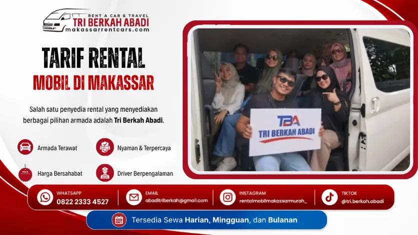 tarif rental mobil makassar tri berkah abadi