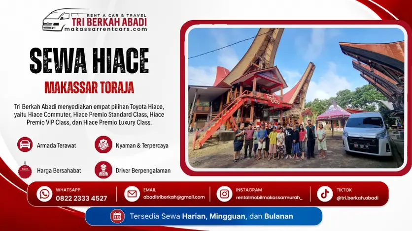 Sewa Hiace Makassar Toraja - tri berkah abadi