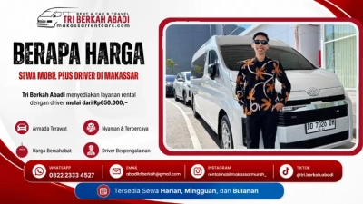 berapa harga sewa mobil plus driver di makassar - tri berkah abadi