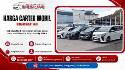 harga carter mobil 1 hari di makassar - tri berkah abadi