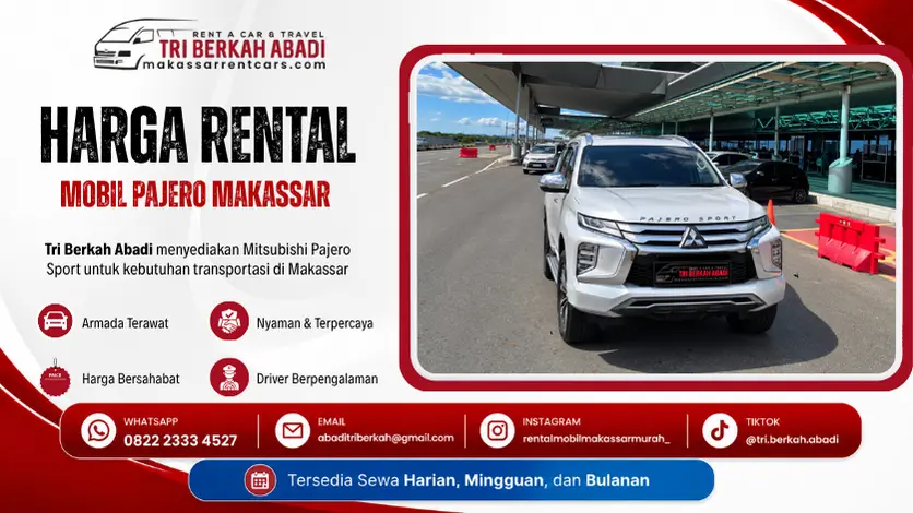 harga rental mobil pajero makassar - tri berkah abadi
