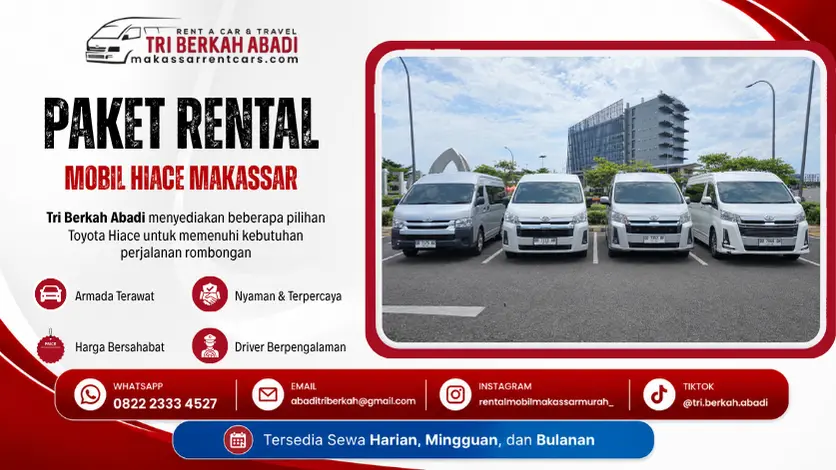 paket rental mobil hiace Makassar - tri berkah abadi
