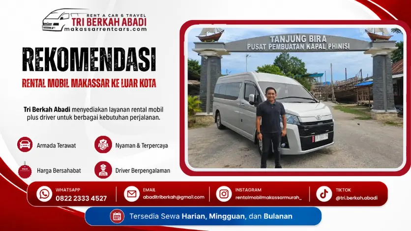 rekomendasi rental mobil makassar buat luar kota - tri berkah abadi