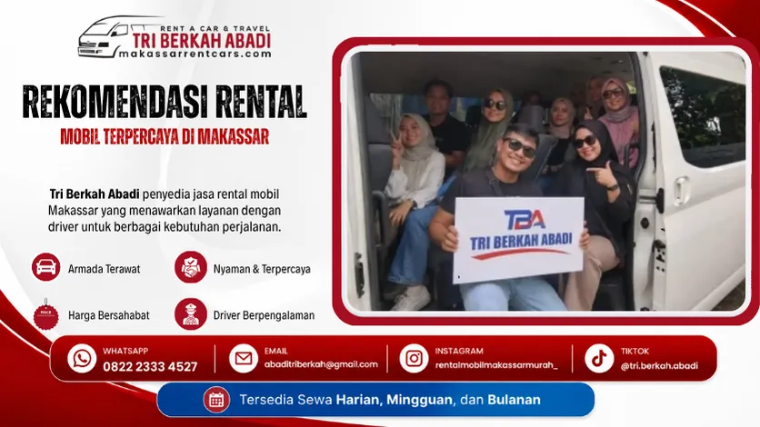 rekomendasi rental mobil makassar terpercaya - tri berkah abadi
