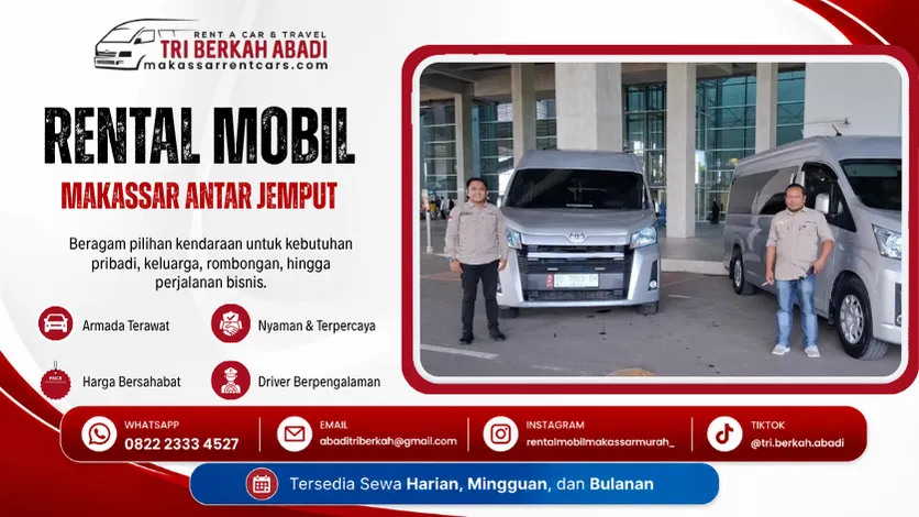 rental mobil Makassar antar jemput - tri berkah abadi