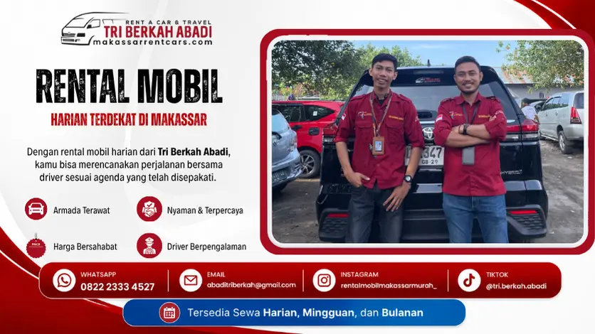 rental mobil harian terdekat di makassar - tri berkah abadi