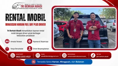 rental mobil makassar harian full day plus driver - tri berkah abadi