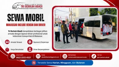 rental mobil makassar include bensin dan driver - tri berkah abadi