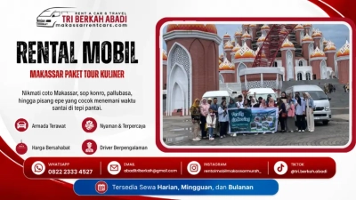 rental mobil makassar paket tour kuliner - tri berkah abadi