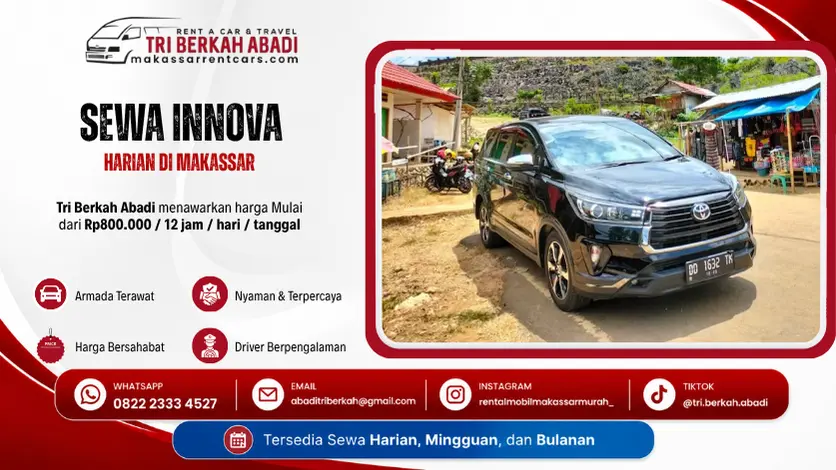 sewa innova harian makassar tri berkah abadi
