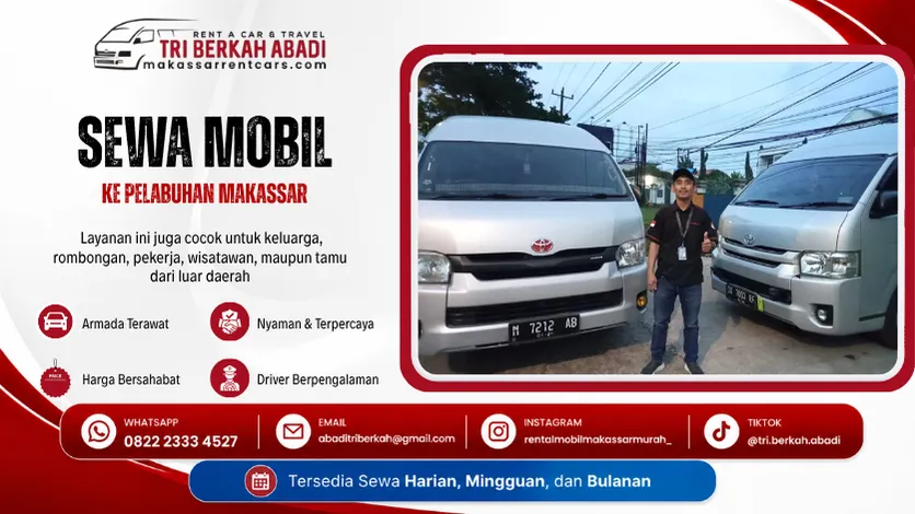 sewa mobil ke pelabuhan makassar bersama tri berkah abadi