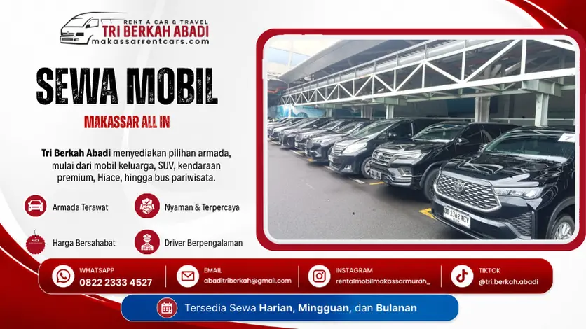 sewa mobil makassar all in - tri berkah abadi