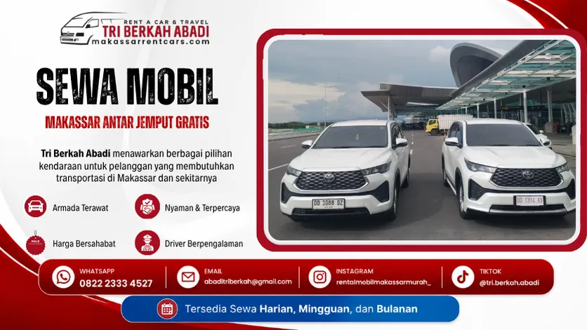 sewa mobil makassar antar jemput gratis - tri berkah abadi